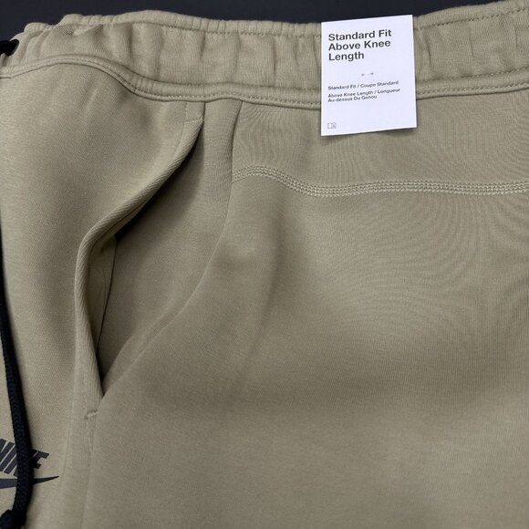 Nike Sportswear Tech Fleece Shorts Neutral Olive/ Black FB8171-276 Men’s Sizes - Picture 3 of 6